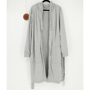 Dude Robe Mens S/M Cotton Terry Cloth Hooded Belted Long Sleeve Lounge Sleep